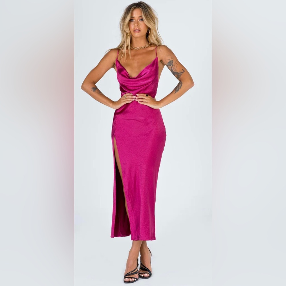 NWT Lioness - Princess Polly - Midi Dress - Magenta